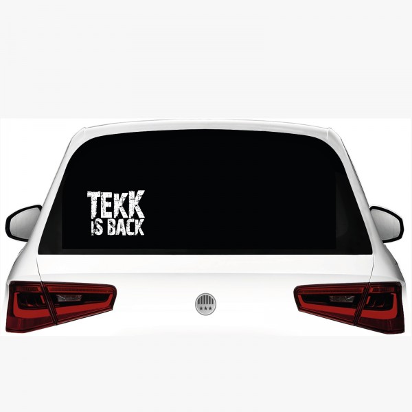 Tekk is Back - Autoaufkleber