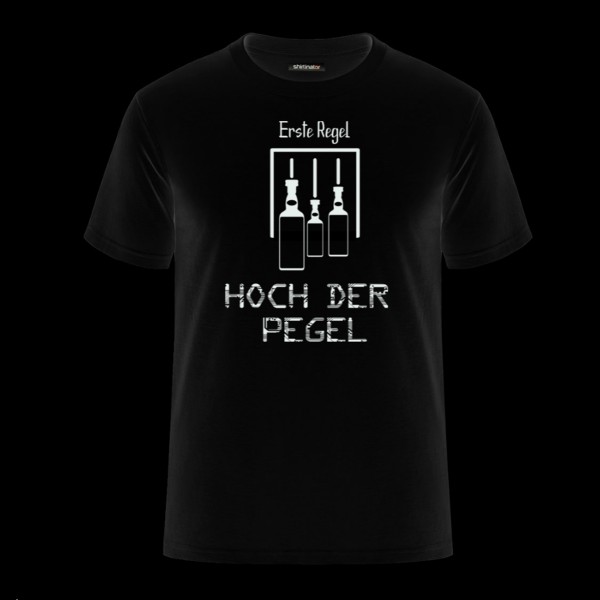 Erste Regel Hoch der Pegel T-Shirt