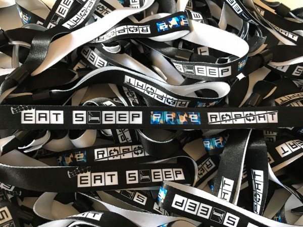 Eat Sleep Rave Repeat Stoffband